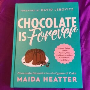 NEW Chocolate is forever book of recipes by Maida Heatter the queen of cake